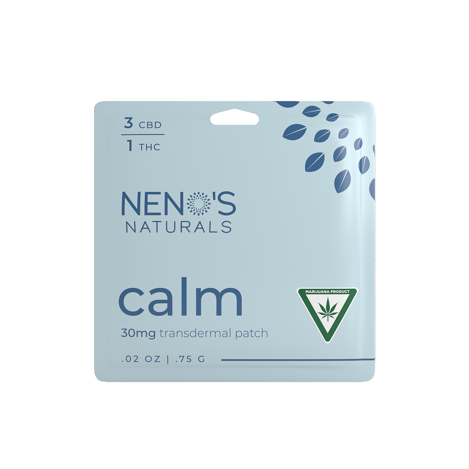 Neno's Naturals 3:1 CBD/THC Calm Patch 30mg