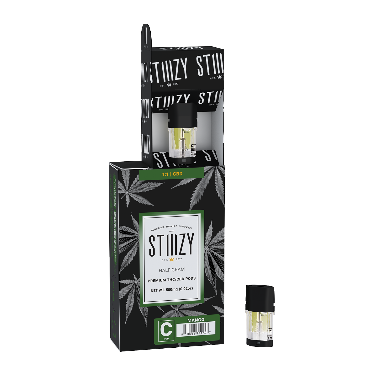 Mango 11 (CBD/THC) Premium THC POD 0.5G Leafly