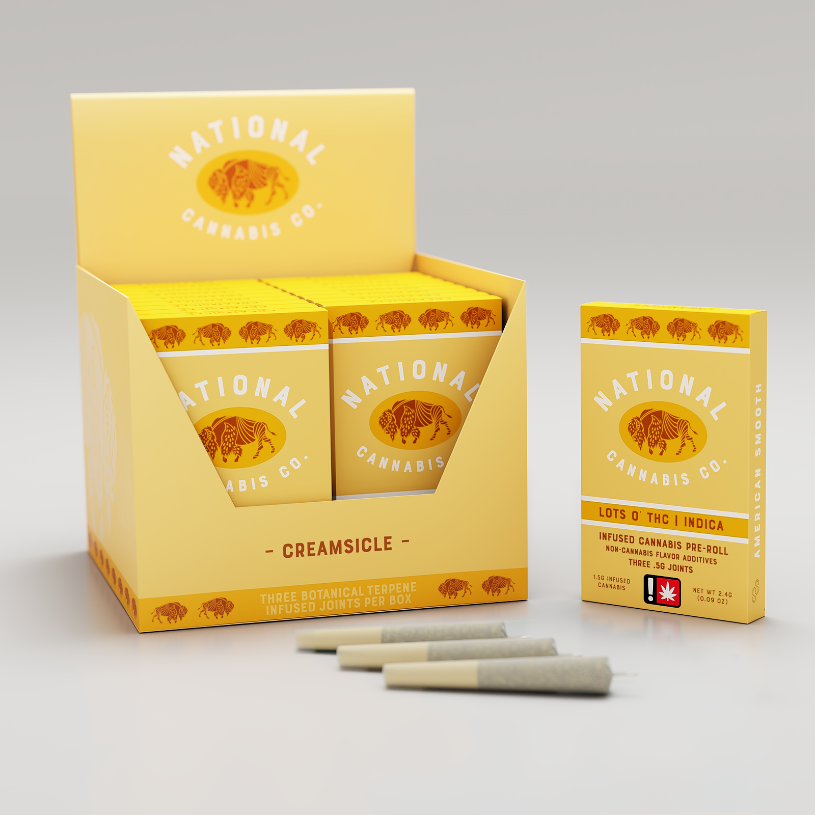National Cannabis Company Creamsicle Infused PreRoll .5g 3Pack Leafly