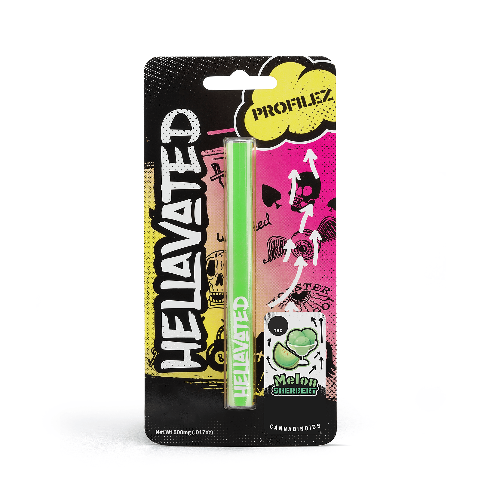 Hellavated Melon Sherbert Profilez All In One 500mg Leafly