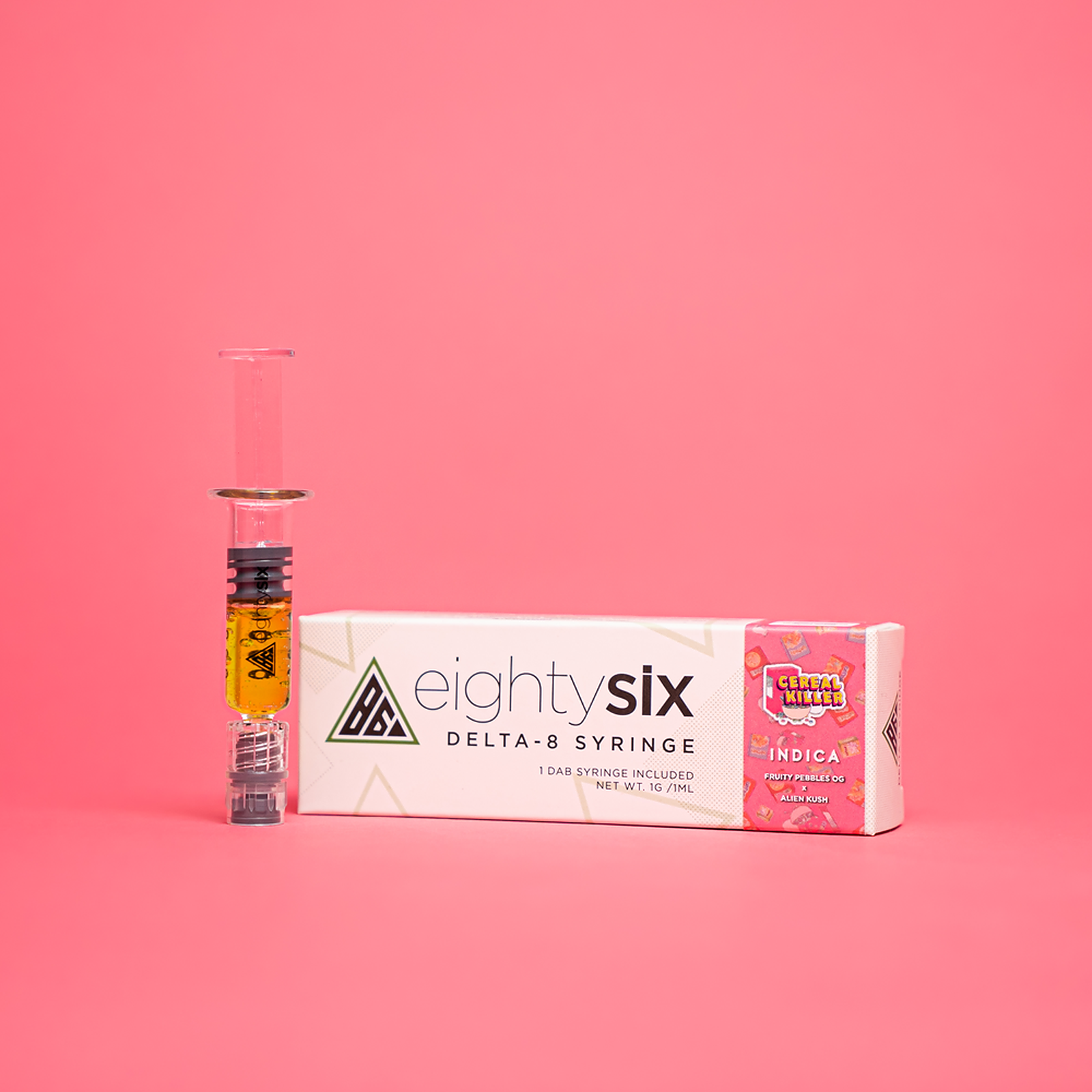 Eighty Six Brand Cereal Killer (Fruity Pebbles OG) Delta8 THC Syringe