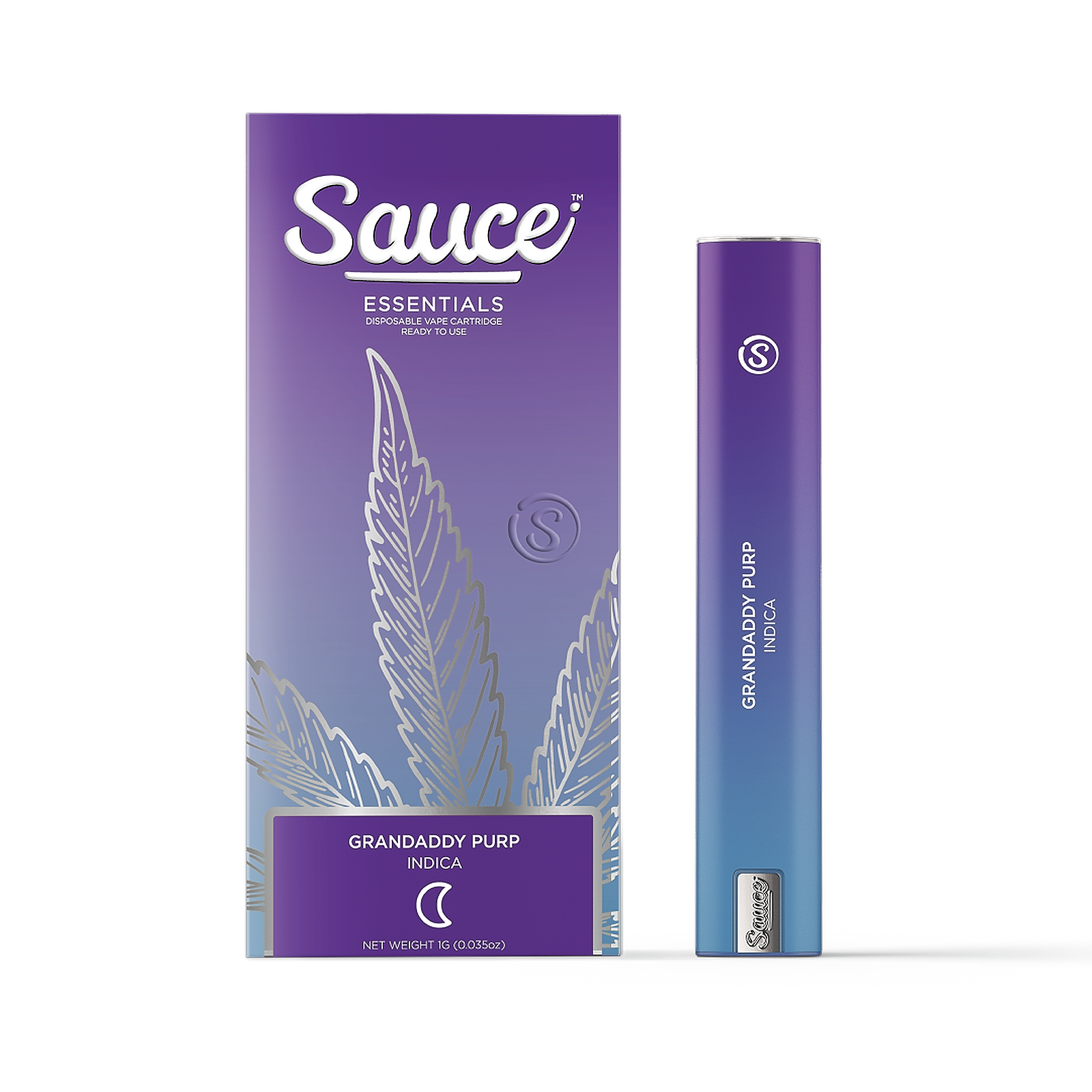 Sauce: Sauce Essentials - Grandaddy Purp - 1G Live Resin AIO (NV