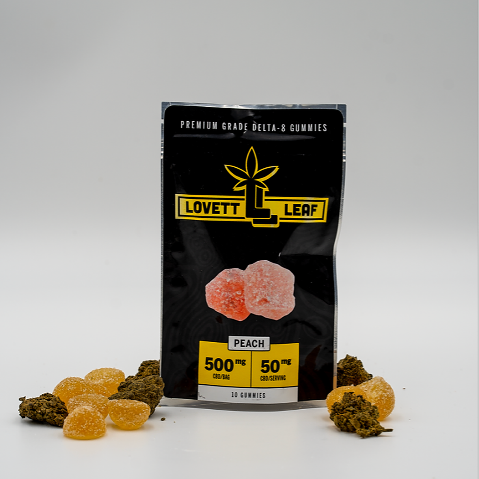 Lovett Leaf: Delta 8 Gummies (50MG Each) | Leafly