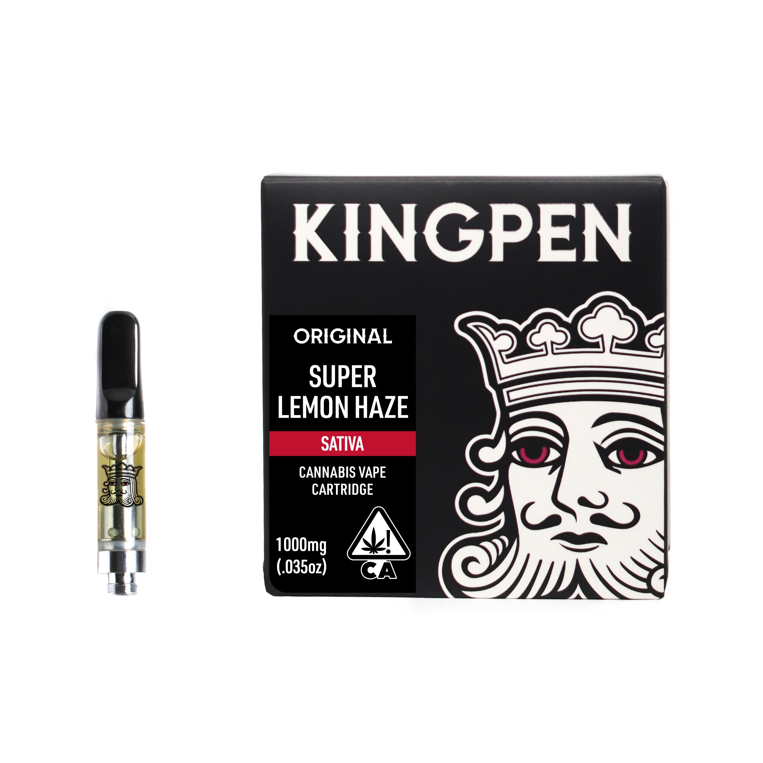Kingpen Super Lemon Haze 1 Gram Vape Cartridge Leafly