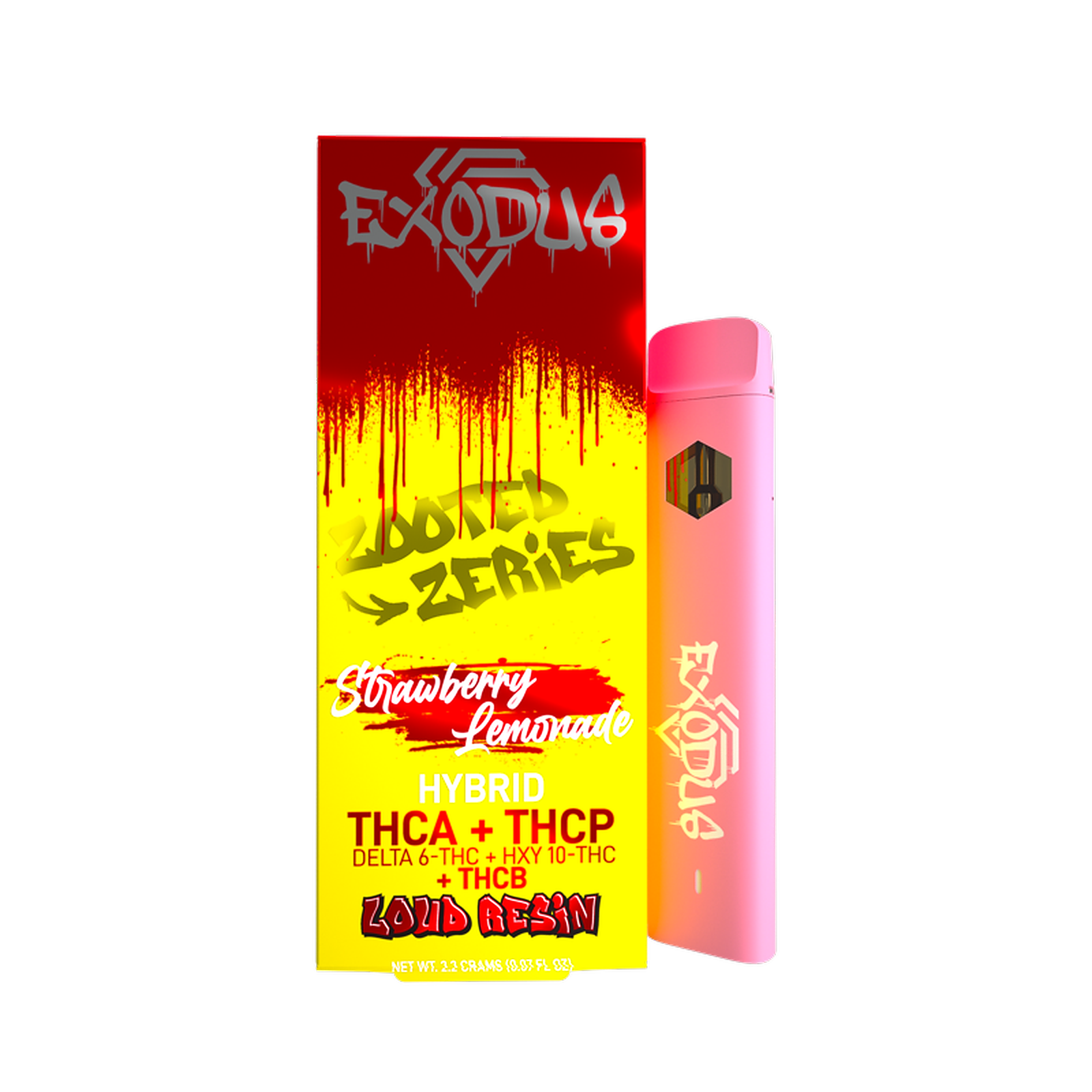 Exodus - Exoclub: Strawberry Lemonade Zooted Disposable 2.2G | Leafly