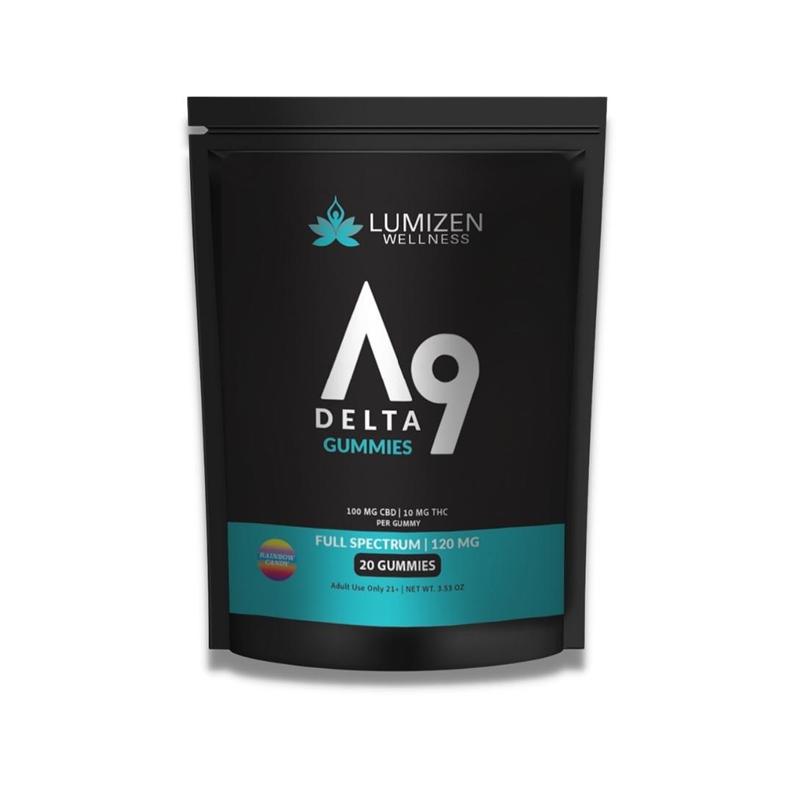 Lumizen CBD Delta 9 Gummies Rainbow Candy ∆9 20ct Leafly