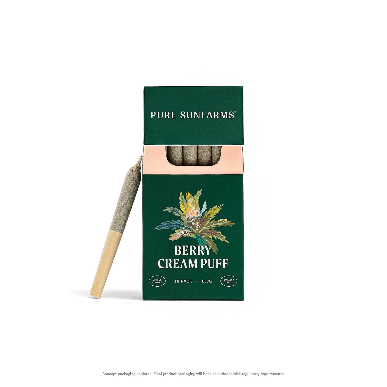 Pure Sunfarms Berry Cream Puff 10 x 0.3g PreRoll Leafly