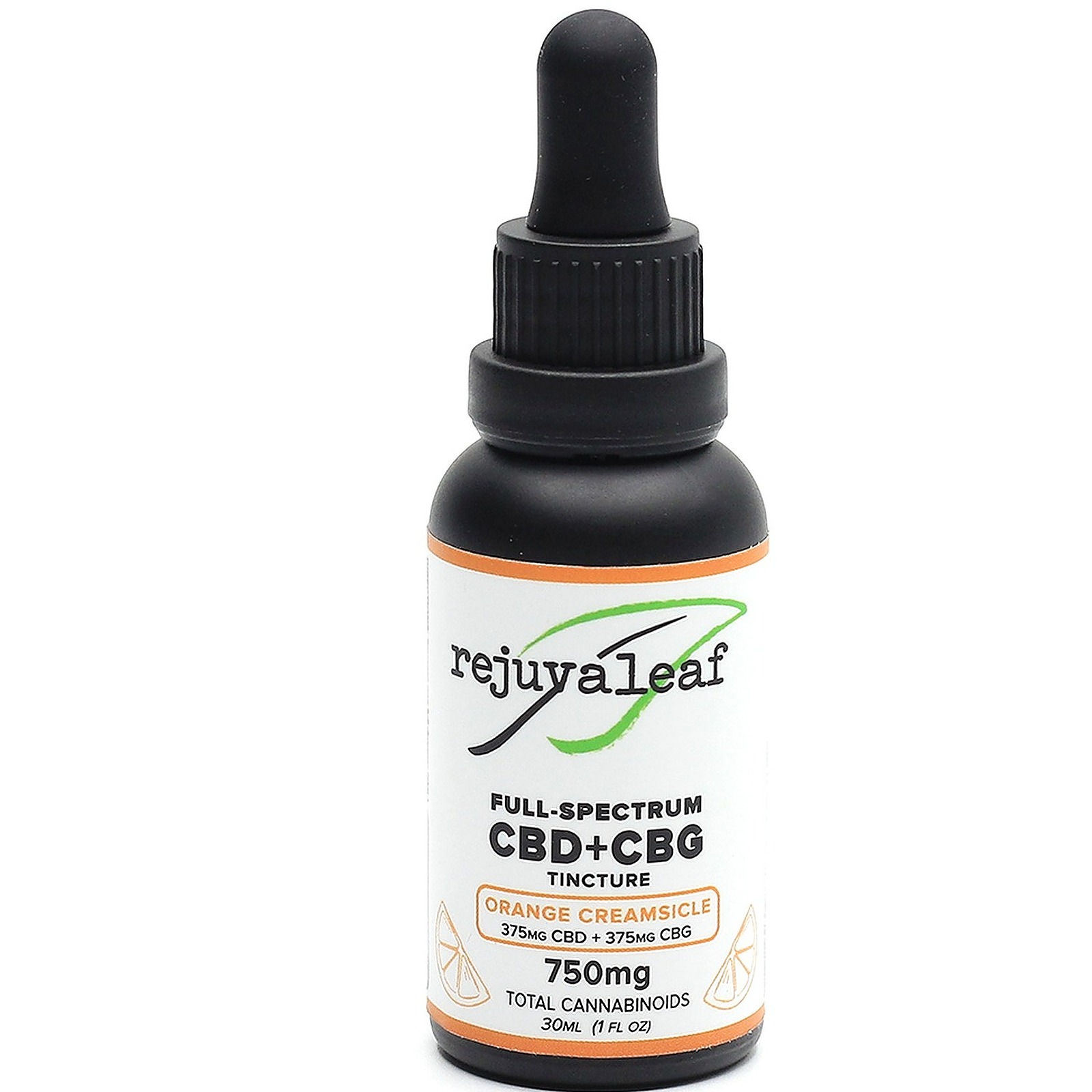 Rejuvaleaf Full Spectrum CBD+CBG Tincture Orange Creamsicle 750MG Leafly