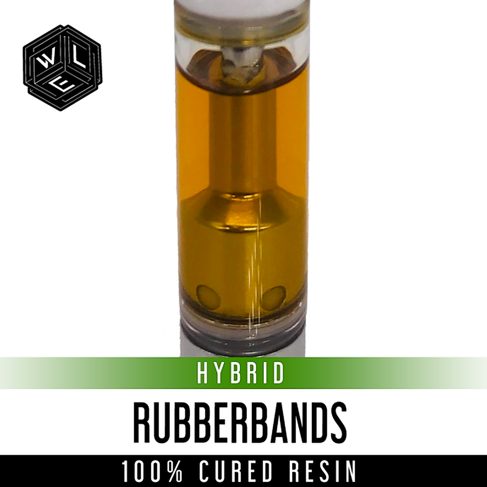 White Label Extracts: Rubberbands 100% Cured Resin Cartridge 1 Gram 