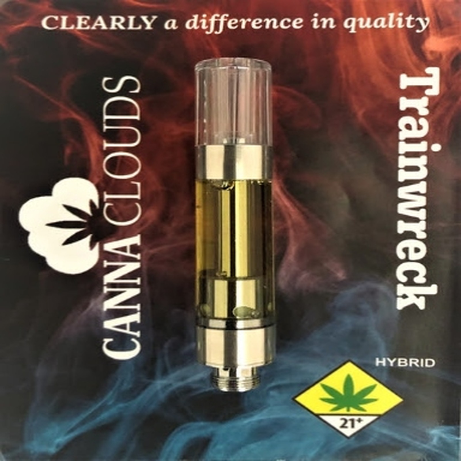 Canna Clouds: Trainwreck Cartridge 1g | Leafly