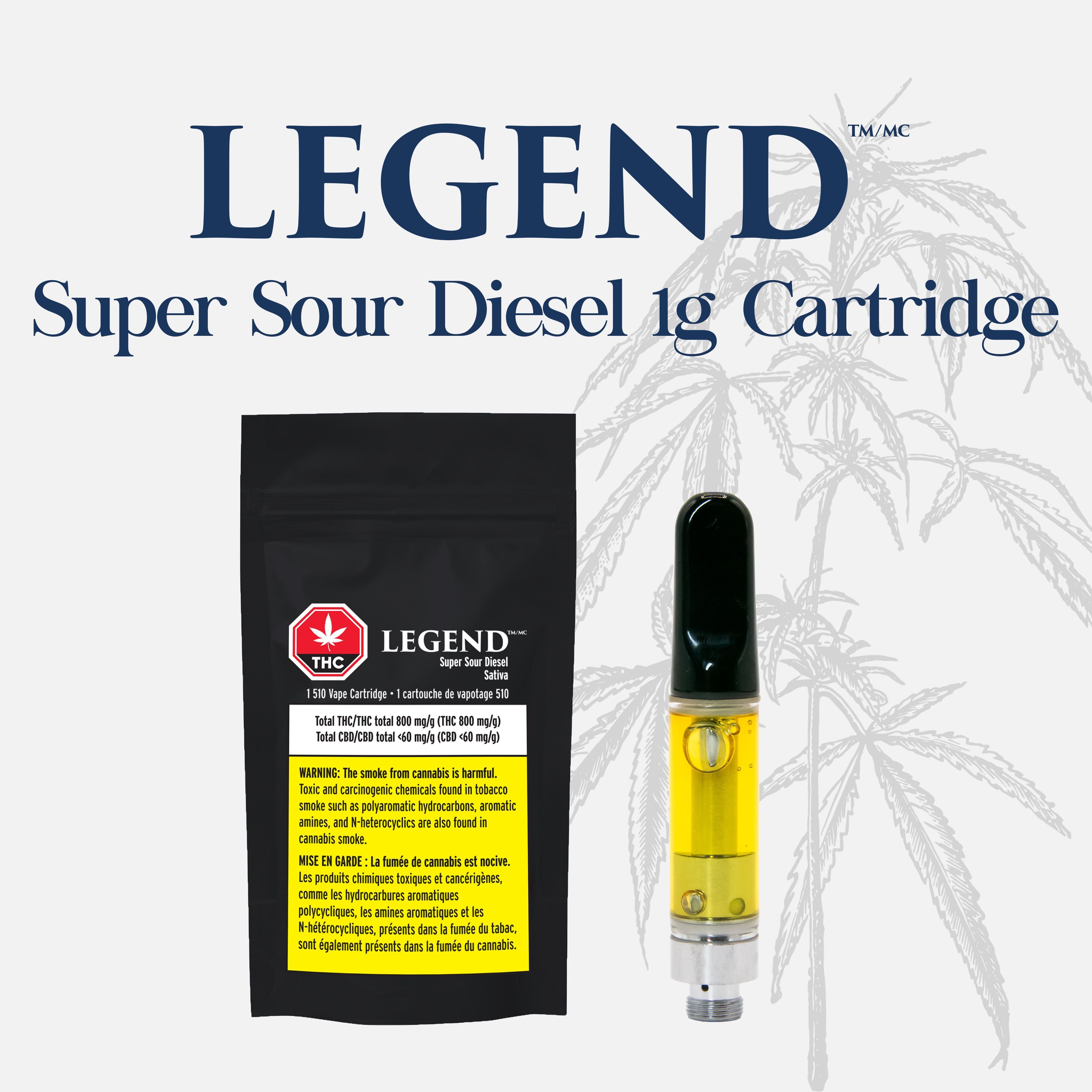 Legend 1g Super Sour Diesel Vape Cartridge | Leafly